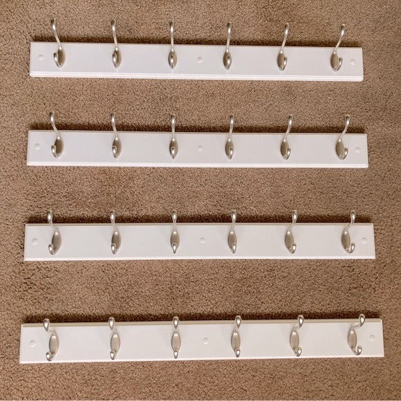 Coat racks heavy duty hooks lot of 4 - Picture 4 of 13